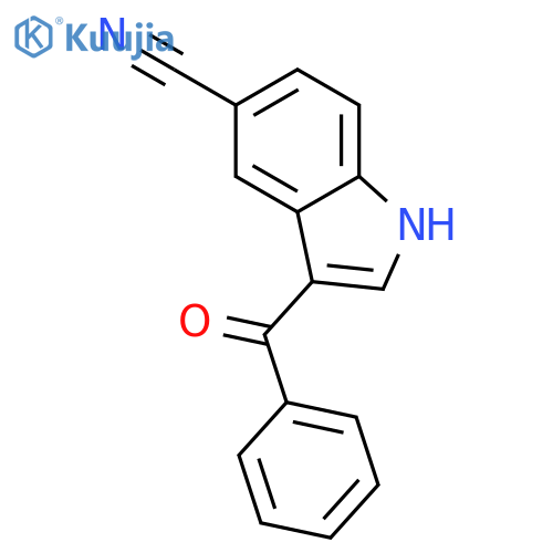 3-benzoyl-1H-indole-5-carbonitrile structure