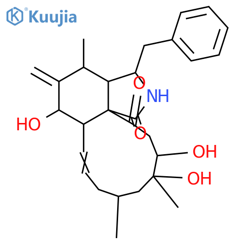 7,18,19-Trihydroxy-16,18-dimethyl-10-phenyl[11]cytochalasa-6(12),13-diene-1,21-dione structure