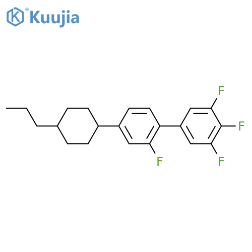 2,3',4',5'-Tetrafluoro-4-((1s,4r)-4-propylcyclohexyl)-1,1'-biphenyl structure