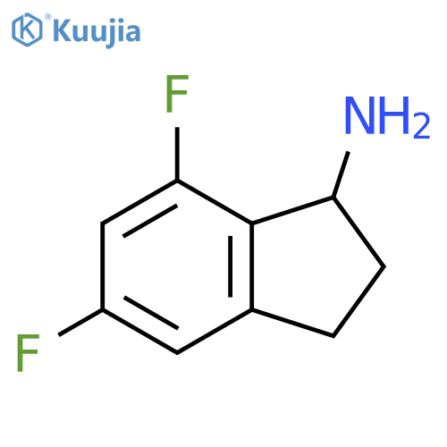 5,7-DIFLUORO-INDAN-1-YLAMINE structure