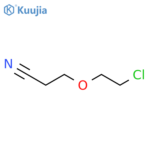 3-(2-chloroethoxy)propanenitrile structure