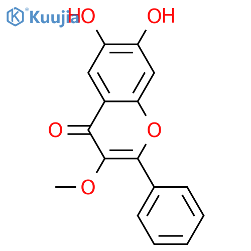3,6,7-Trihydroxyflavone; 3-Me ether structure