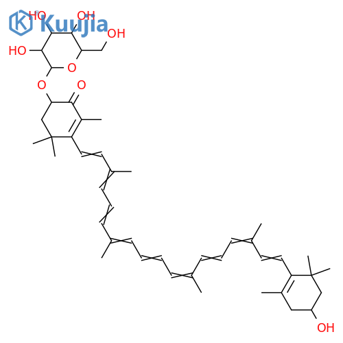 (3S,3'R)-Adonixanthin 3-beta-D-glucoside structure