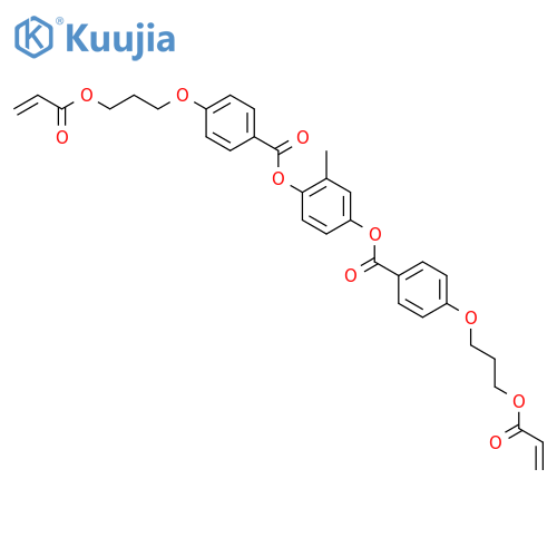 2-Methyl-1,4-phenylenebis(4-(3-(acryloyloxy)propoxy)benzoate) structure