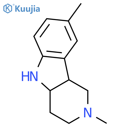 2,8-dimethyl-1H,2H,3H,4H,4aH,5H,9bH-pyrido4,3-bindole structure