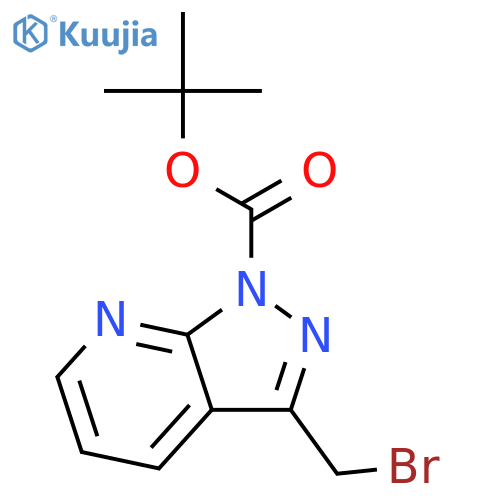 tert-Butyl 3-(bromomethyl)-1H-pyrazolo[3,4-b]pyridine-1-carboxylate structure