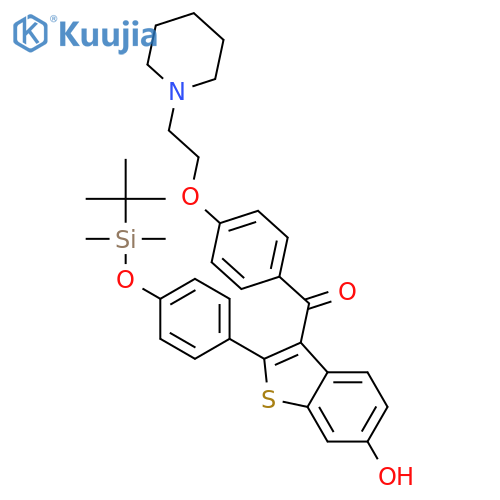 4’-tert-Butyldimethylsilyl-6-hydroxy Raloxifene structure