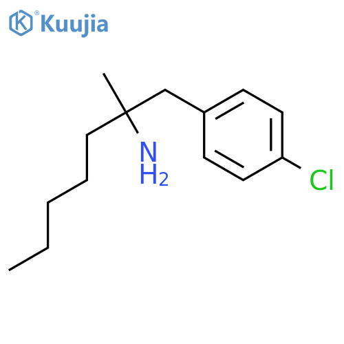 Benzeneethanamine, 4-chloro-a-methyl-a-pentyl- structure