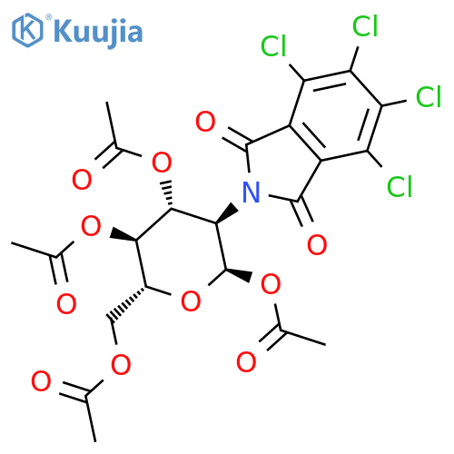 1,3,4,6-Tetra-O-acetyl-2-tetrachlorophthalimide-2-deoxy-D-glucopyranose structure