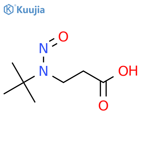3-tert-butyl(nitroso)aminopropanoic acid structure