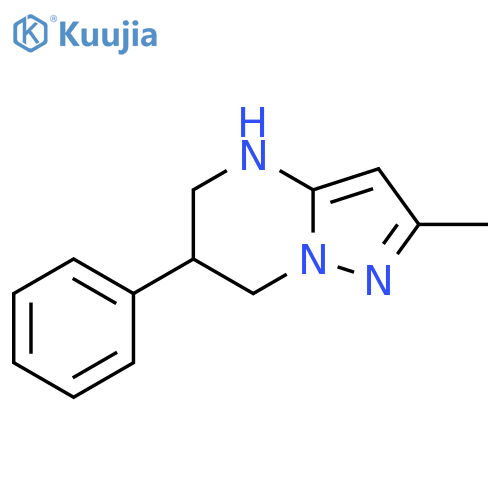 2-methyl-6-phenyl-4H,5H,6H,7H-pyrazolo1,5-apyrimidine structure