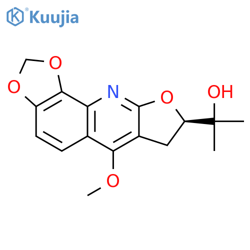 1,3-Dioxolo[4,5-h]furo[2,3-b]quinoline-8-methanol,7,8-dihydro-6-methoxy-a,a-dimethyl-, (8R)- structure
