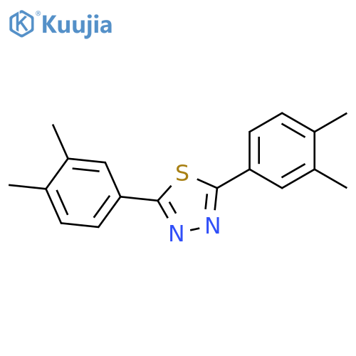 1,3,4-Thiadiazole, 2,5-bis(3,4-dimethylphenyl)- structure