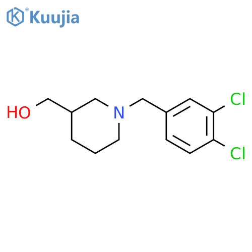 {1-[(3,4-dichlorophenyl)methyl]piperidin-3-yl}methanol structure
