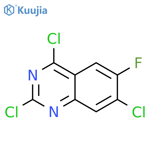 2,4,7-Trichloro-6-fluoroquinazoline structure