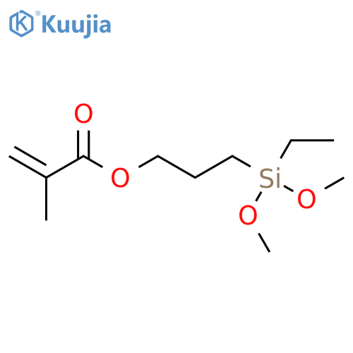 2-Propenoic acid, 2-methyl-, 3-(ethyldimethoxysilyl)propyl ester structure
