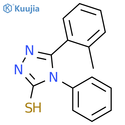 5-(2-Methylphenyl)-4-phenyl-4H-1,2,4-triazole-3-thiol structure