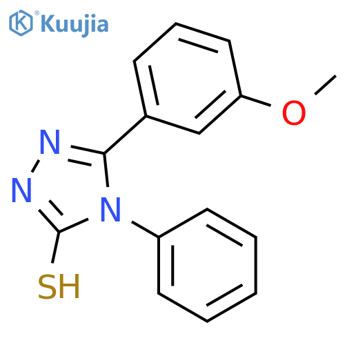 5-(3-METHOXYPHENYL)-4-PHENYL-4H-1,2,4-TRIAZOLE-3-THIOL structure