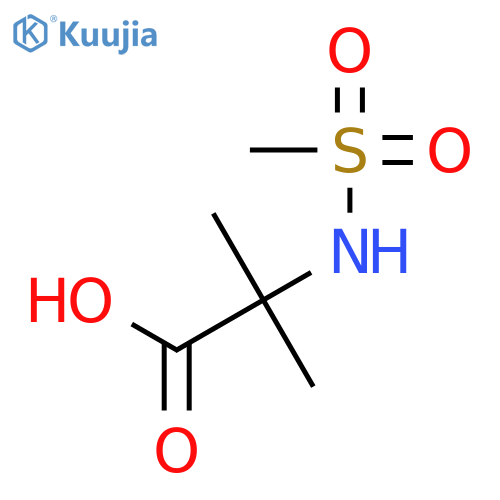 2-methanesulfonamido-2-methylpropanoic acid structure
