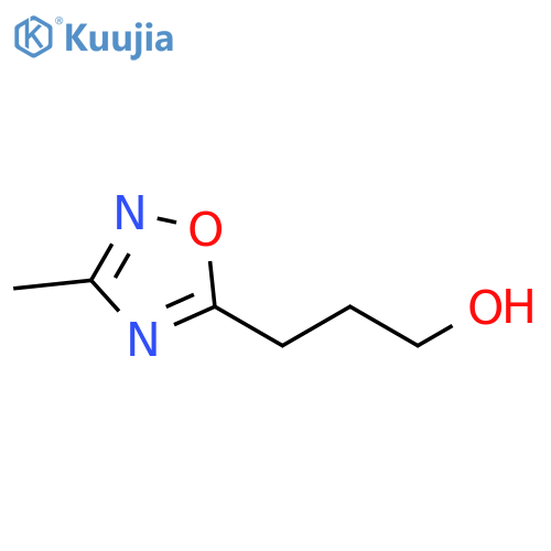 3-(3-methyl-1,2,4-oxadiazol-5-yl)propan-1-ol structure