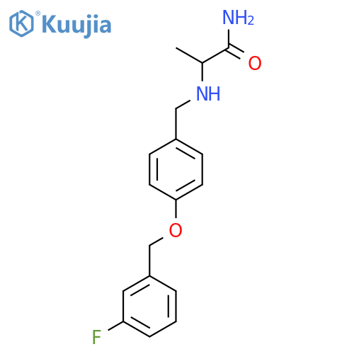 (R)-2-4-(3-Fluorobenzyl)oxybenzylaminopropanamide structure