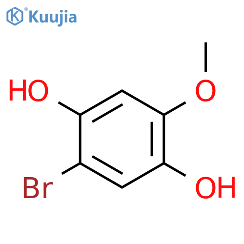 2-bromo-5-methoxybenzene-1,4-diol structure