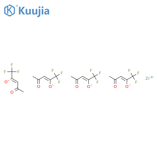 Tetrakis(trifluoro-2,4-pentanedionato)zirconium(IV) structure