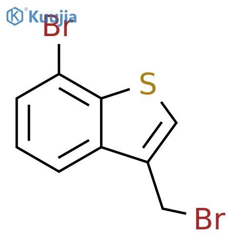 7-bromo-3-(bromomethyl)-1-benzothiophene structure