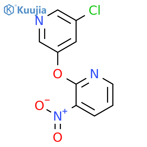 2-(5-Chloro-3-pyridyl)oxy-3-nitropyridine structure