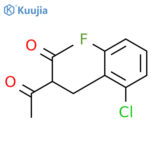 3-(2-Chloro-6-fluorobenzyl)pentane-2,4-dione structure