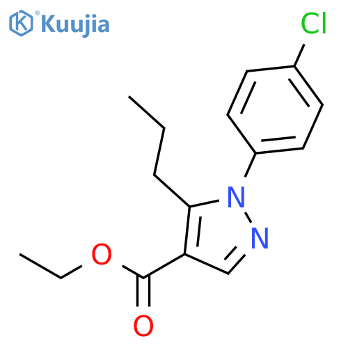Ethyl 1-(4-chlorophenyl)-5-propyl-1H-pyrazole-4-carboxylate structure