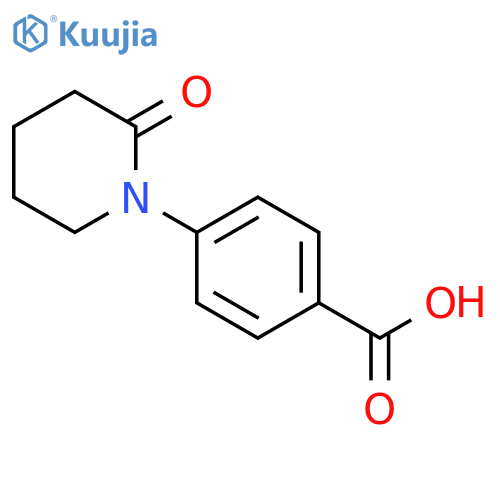 4-(2-Oxopiperidin-1-yl)benzoic acid structure