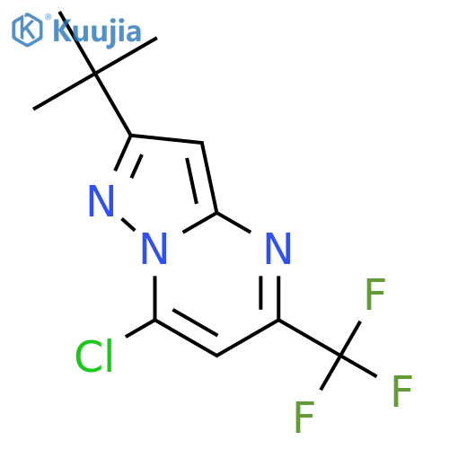 2-(tert-Butyl)-7-chloro-5-(trifluoromethyl)pyrazolo[1,5-a]pyrimidine structure