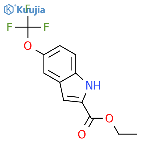 Ethyl 5-(trifluoromethoxy)-1H-indole-2-carboxylate structure