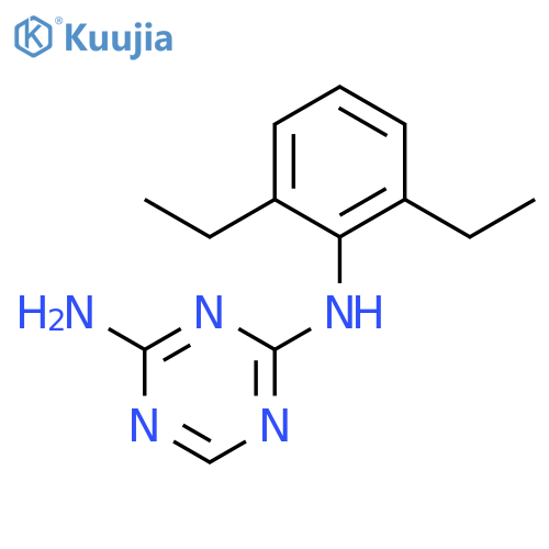 N2-(2,6-Diethylphenyl)-1,3,5-triazine-2,4-diamine structure