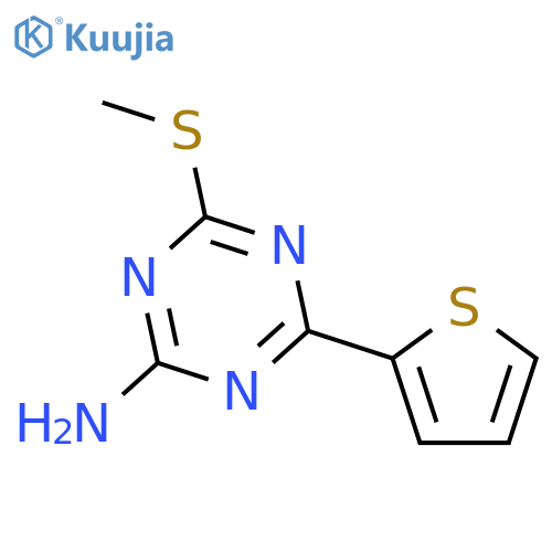 4-(Methylthio)-6-(2-thienyl)-1,3,5-triazin-2-amine structure