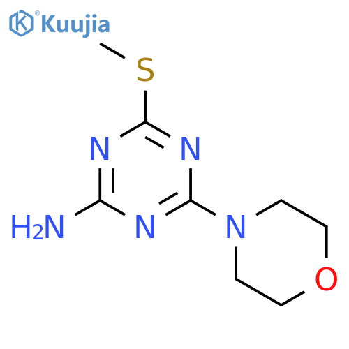 2-AMINO-4-(METHYLTHIO)-6-MORPHOLINO-1,3,5-TRIAZINE structure