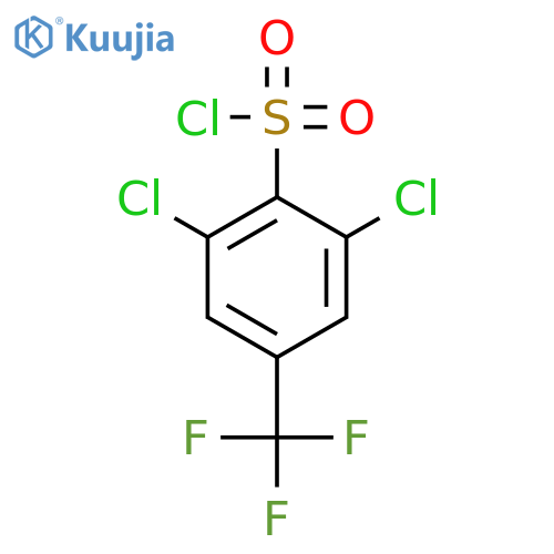 2,6-Dichloro-4-(trifluoromethyl)benzenesulfonyl chloride structure