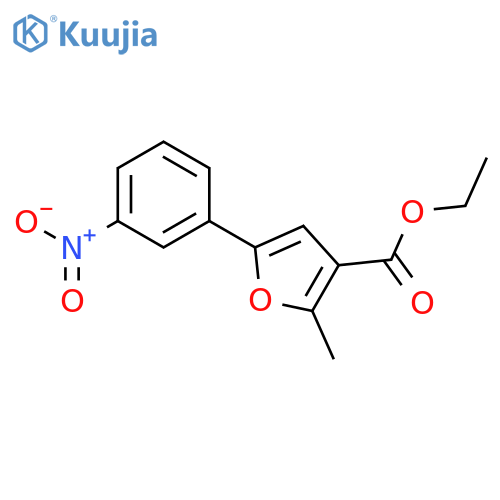 Ethyl 2-Methyl-5-(3-nitrophenyl)-3-furoate structure