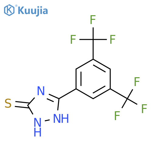 3H-1,2,4-Triazole-3-thione,5-[3,5-bis(trifluoromethyl)phenyl]-1,2-dihydro- structure