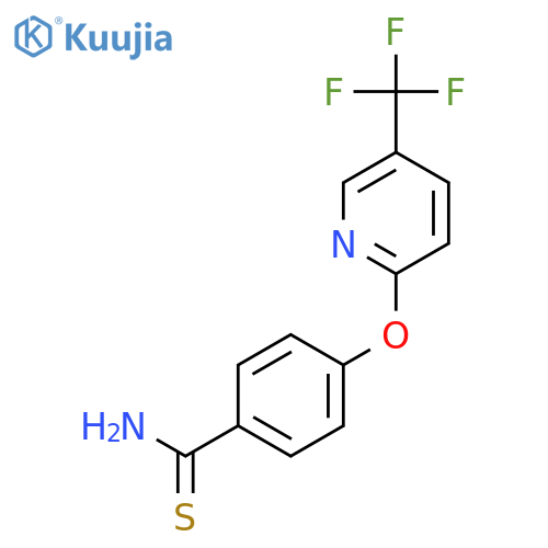 4-[5-(Trifluoromethyl)pyrid-2-yloxy]thiobenzamide structure