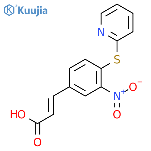 3-Nitro-4-(pyridin-2-ylthio)cinammic Acid structure