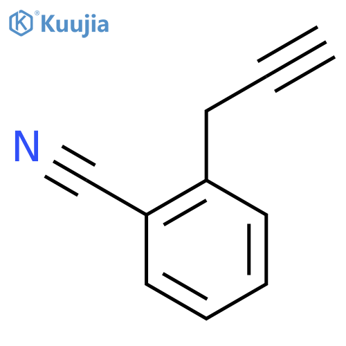 2-(prop-2-yn-1-yl)benzonitrile structure