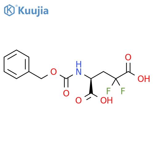4,4-Difluoro-N-[(phenylmethoxy)carbonyl]glutamic acid structure