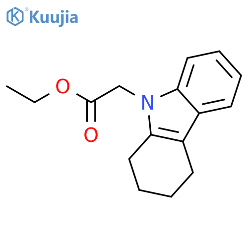 Ethyl 2-(3,4-dihydro-1H-carbazol-9(2H)-yl)acetate structure