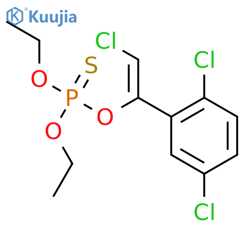 Phosphorothioic acid,O-[2-chloro-1-(2,5-dichlorophenyl)ethenyl] O,O-diethyl ester structure