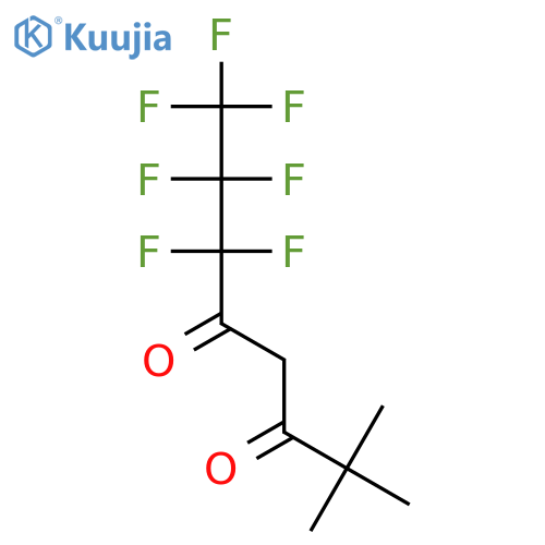 6,6,7,7,8,8,8-Heptafluoro-2,2-dimethyloctane-3,5-dione structure