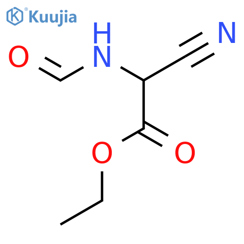 Acetic acid, cyano(formylamino)-, ethyl ester structure