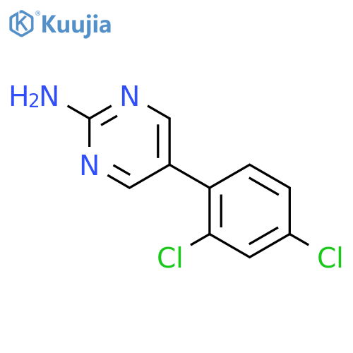 2-Pyrimidinamine, 5-(2,4-dichlorophenyl)- structure