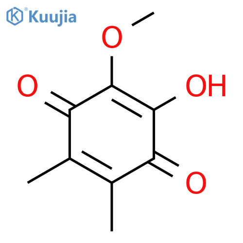 2,3-dimethyl-5-hydroxy-6-methoxybenzoquinone structure